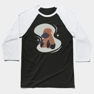 Music and Platypus - Cute platypus with headphones Baseball T-Shirt